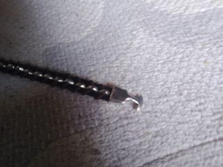 Pulsera de caballero en cuero y baño de