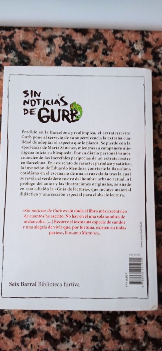 Libro "Sin noticias de Gurb"