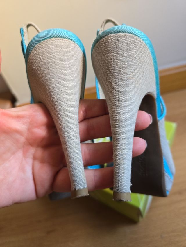 Zapatos tacón pep toe