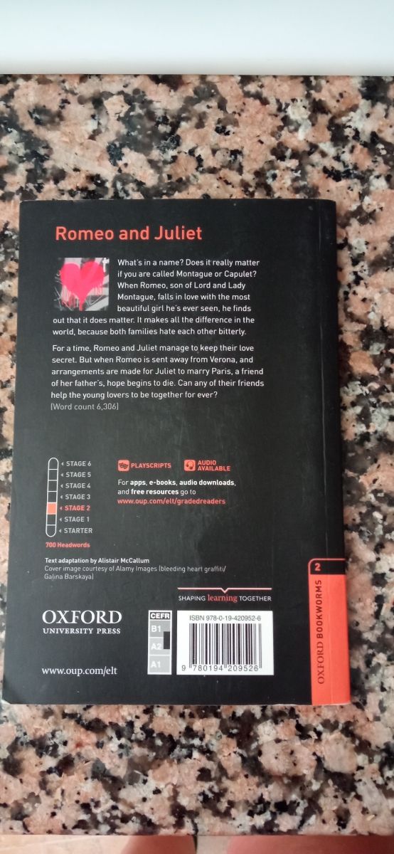 Libro de Romeo and Juliet