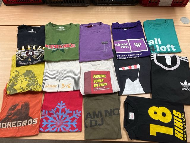 PACK Camisetas festival Sónar, Monegros, SOS...