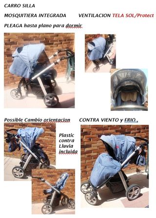 Carro 2en1 con adaptors para Cybex