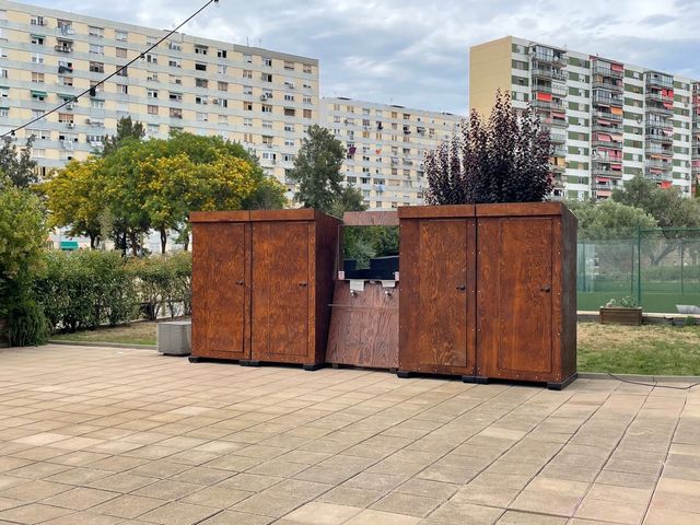 Alquiler wc de madera