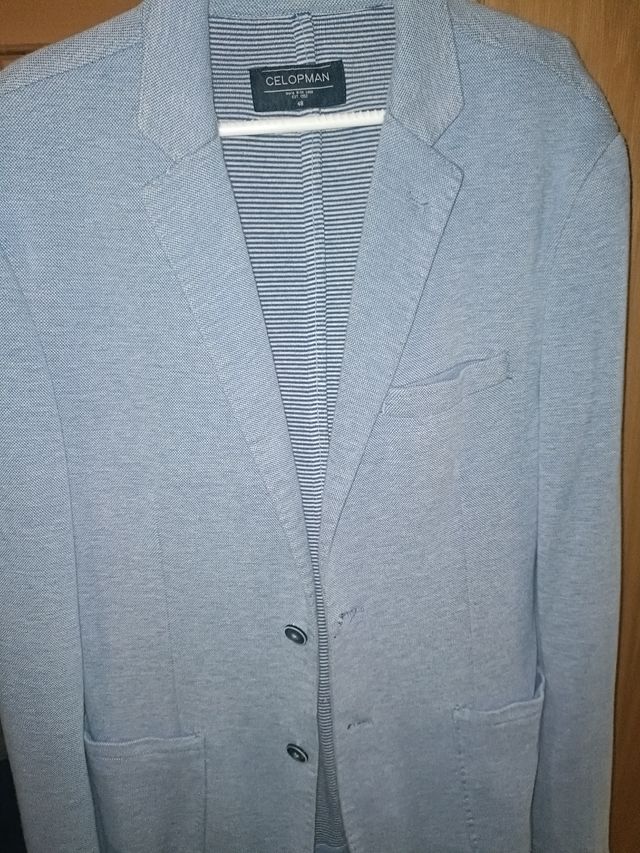 Americana azul claro