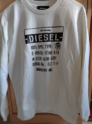 Sudadera Diesel Blanca
