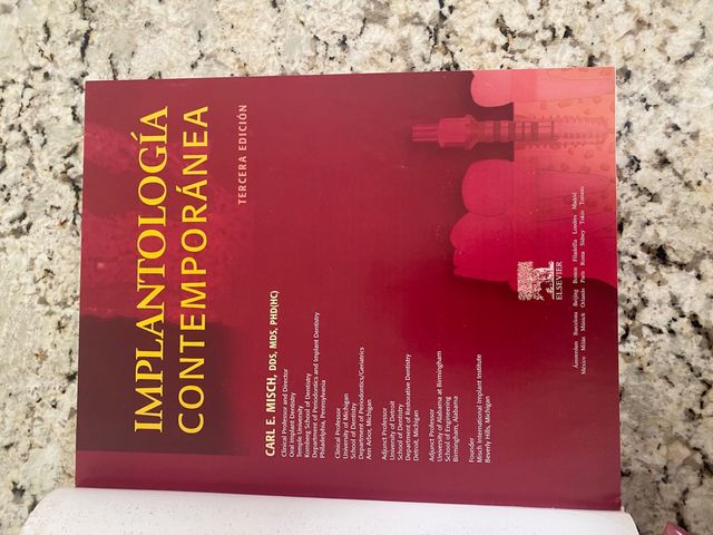 Libro implantologia contemporanea Carl E Misch