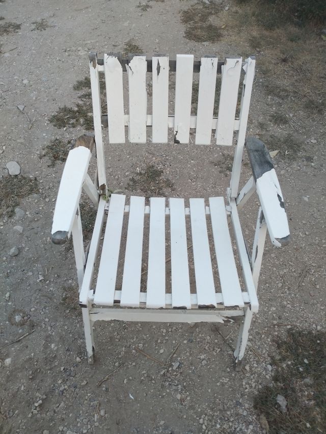 4 Sillas plegables madera