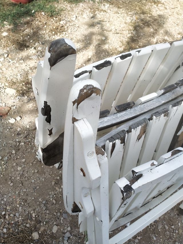 4 Sillas plegables madera