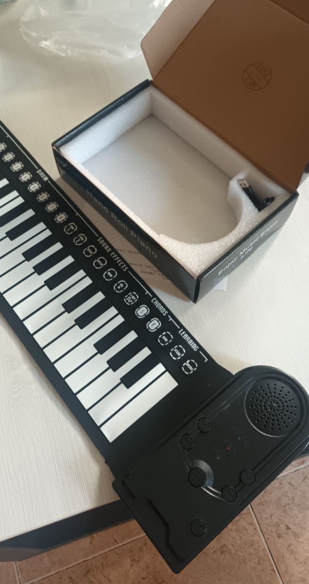 Teclado de piano flexible