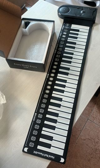 Teclado de piano flexible