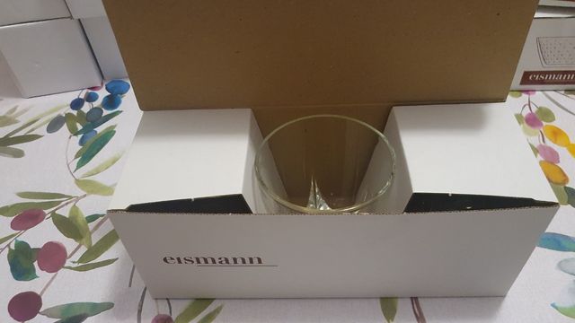 Set 3 bicchieri vetro eismann