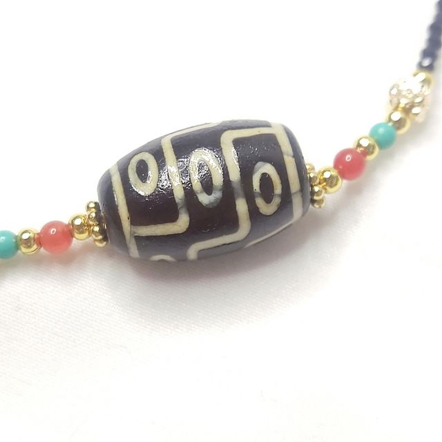 Collar DZI amuleto tibetano