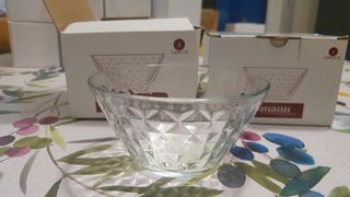 2 set da 2 coppette in vetro