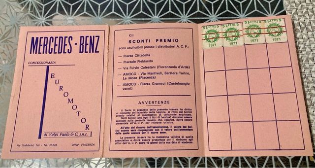 Lotto auto epoca bolli/carte ACI/tessere vintage