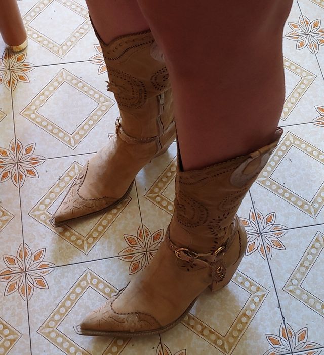 Stivali texani taglia 38 vera pelle