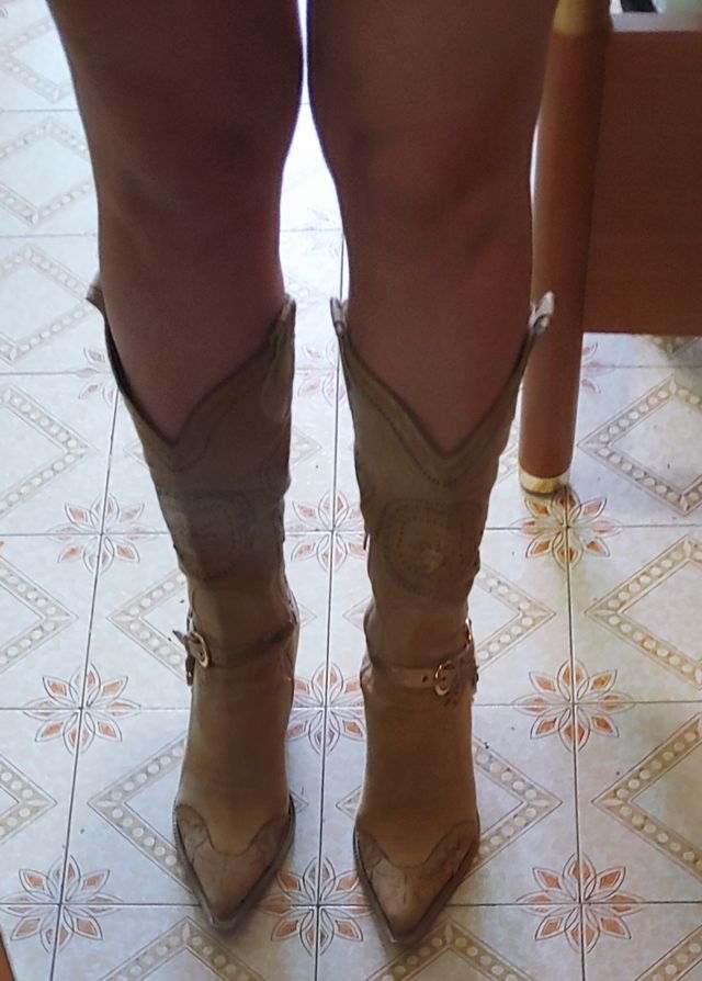 Stivali texani taglia 38 vera pelle