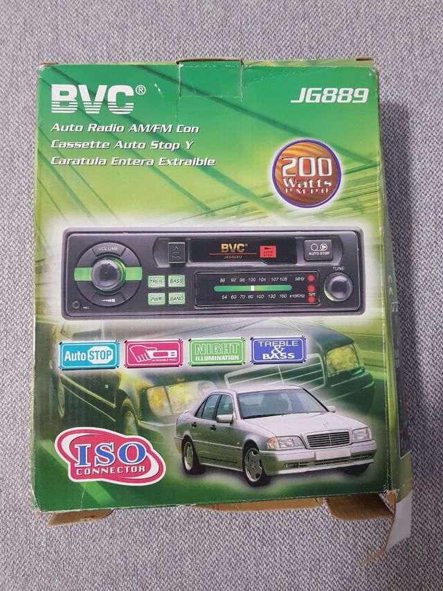 Radiocasette para coche.