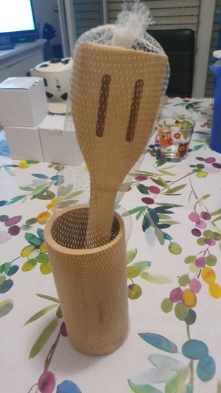 Kit utensili in bambu'