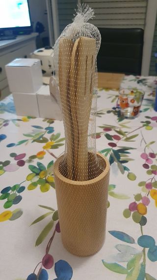 Kit utensili in bambu'