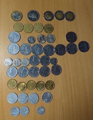 Lotto lire carta e monete varie 