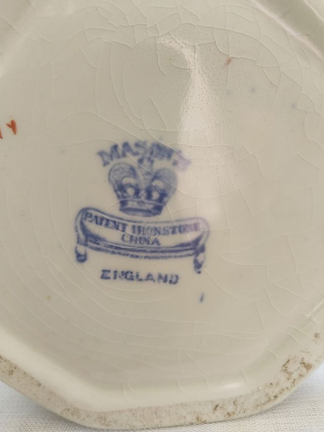 Antiguo Jarrón porcelana  inglesa Mason's