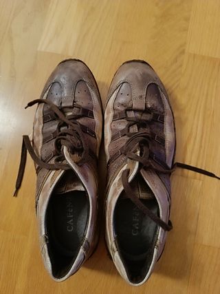 Café noir zapatilla piel marrón chico 