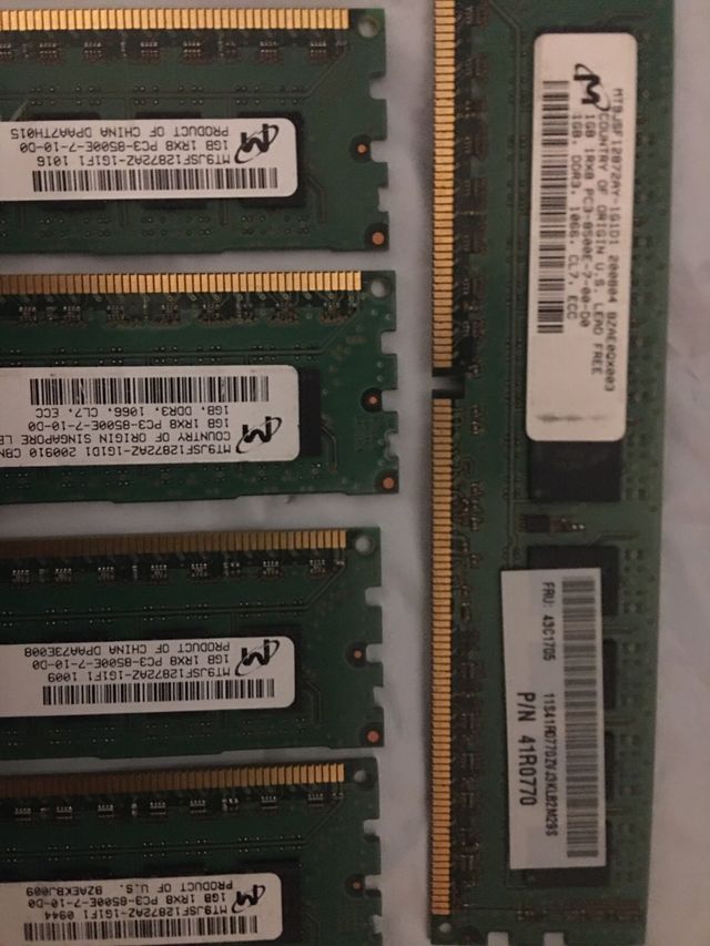10x memoria server DDR3 da 10 GB