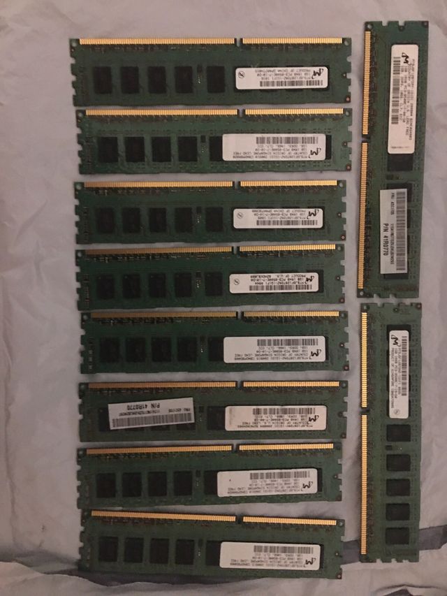 10x memoria server DDR3 da 10 GB