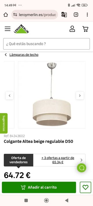 Lámpara techo diseño
