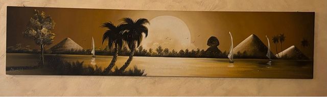 Quadro paesaggio egiziano moderno