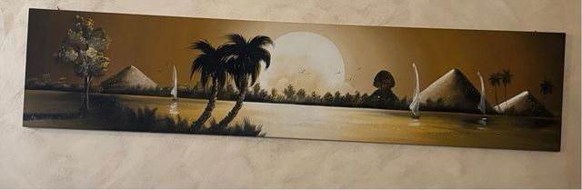 Quadro paesaggio egiziano moderno