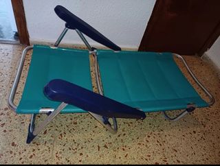 Silla playa aluminio acolchada
