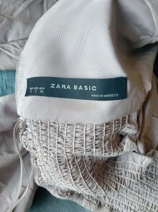 Top palabra de honor satinado Zara
