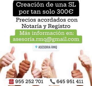 Creación empresas SL
