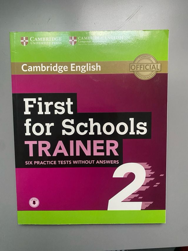 LIBRO INGLÉS 3ºESO (First for Schools TRAINER)