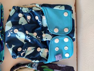 Lote 8 pañales de tela reutilizables