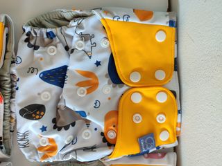 Lote 8 pañales de tela reutilizables