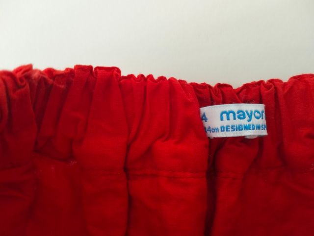 Falda roja Mayoral volantes niña 3-4 años