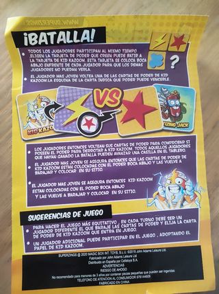 Juego Superzings 