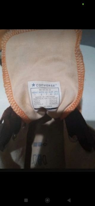 Converse All Star, 40, número 7