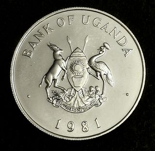 PLATA UGANDA 1981 200s S/C 