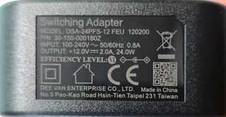 Adattatore AC Switching 12V 2A con Spinotto DC