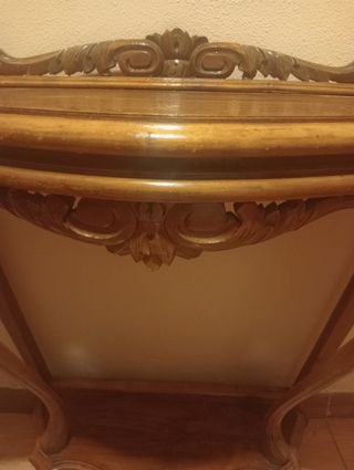 Mesa de entrada y espejo 