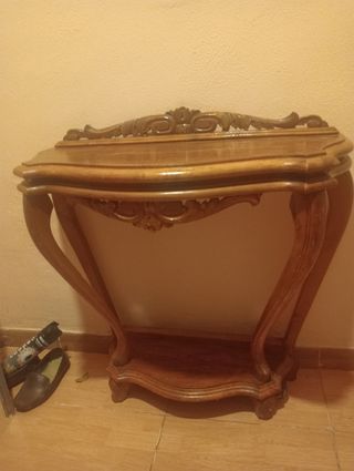 Mesa de entrada y espejo 