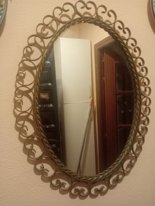 Mesa de entrada y espejo 