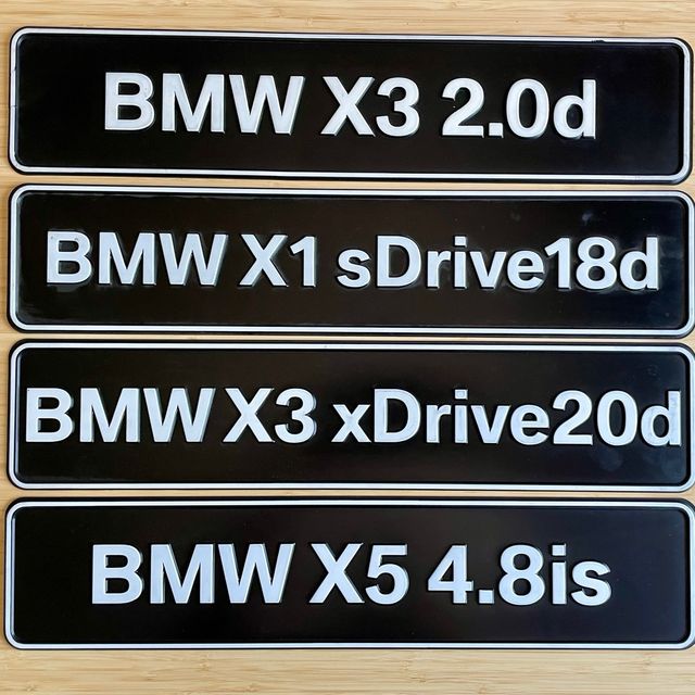 CUBRE MATRICULAS BMW