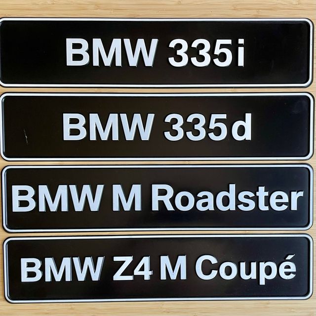 CUBRE MATRICULAS BMW