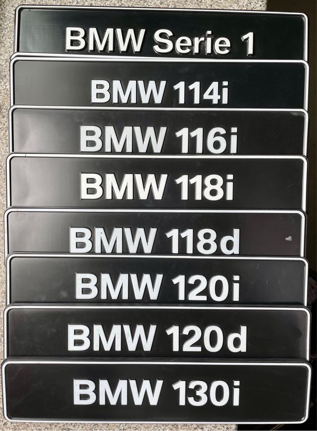 CUBRE MATRICULAS BMW