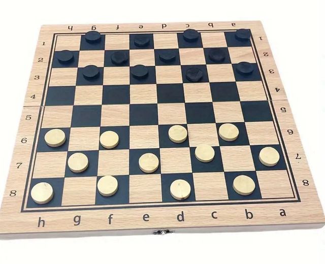 Set de ajedrez de madera 3 en 1