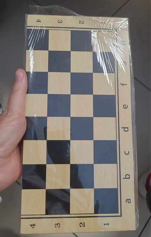 Set de ajedrez de madera 3 en 1